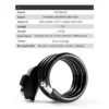 Random Portable Anti-theft Bike Cable Lock