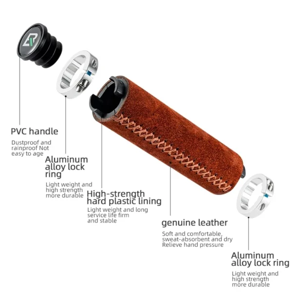 Leather Handlebar Grips