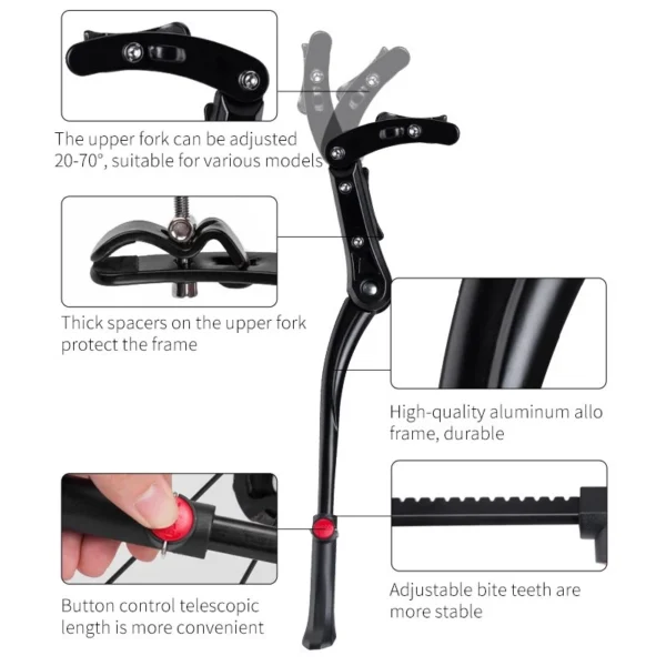 Adjustable Aluminum Bike Kickstand