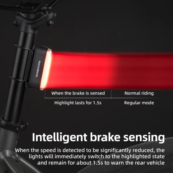 Magnetic Smart Brake Bike Light