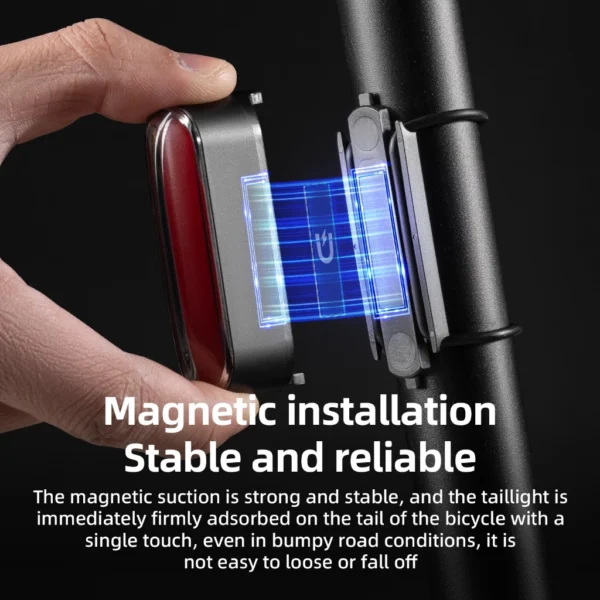 Magnetic Smart Brake Bike Light